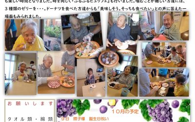 ふる里ホーム 玉穂げんき村便り（10月号）